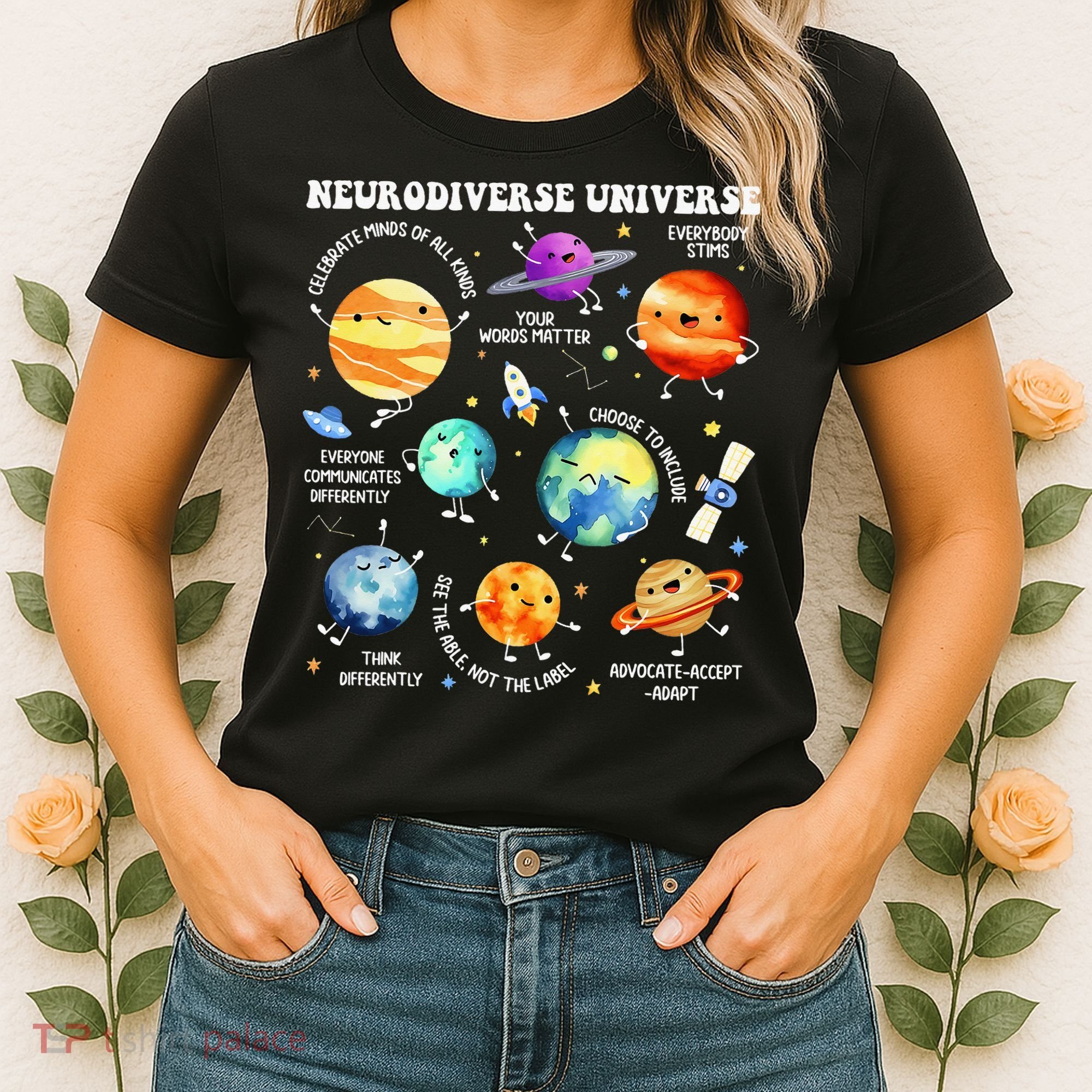 Neurodiverse Universe Neurodiversity Autism Awareness Women's T-Shirt