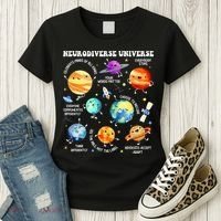 Neurodiverse Universe Neurodiversity Autism Awareness Women's T-Shirt thumb 3