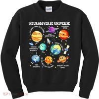 Neurodiverse Universe Neurodiversity Autism Awareness Kids Sweatshirt thumb 0