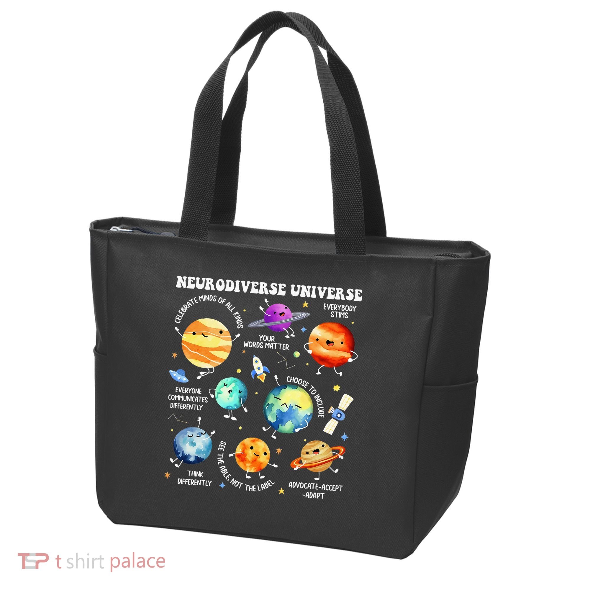 Neurodiverse Universe Neurodiversity Autism Awareness Tote Bag