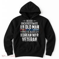 Never Underestimate OLD MAN Korean War Veteran Grandpa Hoodie thumb 0
