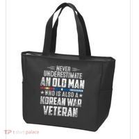 Never Underestimate OLD MAN Korean War Veteran Grandpa Tote Bag thumb 3