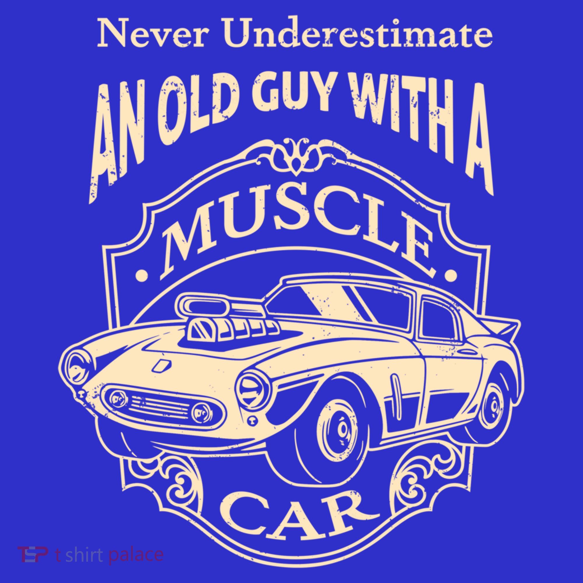 Never Underestimate Old Guy With A Muscle Car Classic Cars Gift Baby Bodysuit