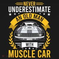 Never Underestimate Old With Muscle Car Great Gift Bucket Hat thumb 4