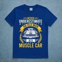 Never Underestimate Old With Muscle Car Great Gift T-Shirt thumb 5