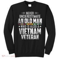 Never Underestimate OLD MAN Vietnam Veteran Dad Grandpa Sweatshirt thumb 0