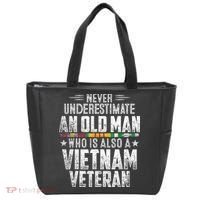 Never Underestimate OLD MAN Vietnam Veteran Dad Grandpa Tote Bag thumb 0
