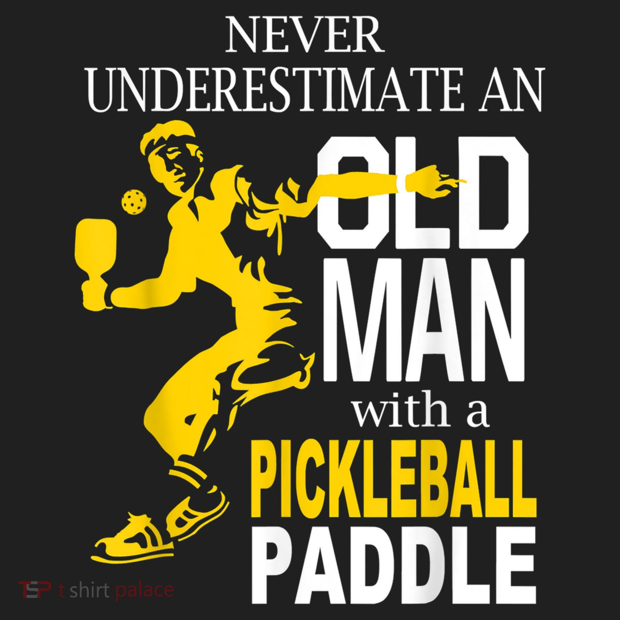 Never Underestimate Old Man With Pickleball Paddle Beanie