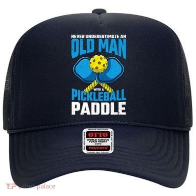 Never Underestimate Old Man Pickleball Paddle Dad Husband Hat