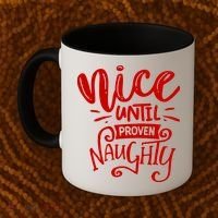 Nice Until Proven Naughty Coffee Mug thumb 2