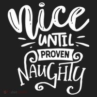 Nice Until Proven Naughty Golf Towel thumb 3