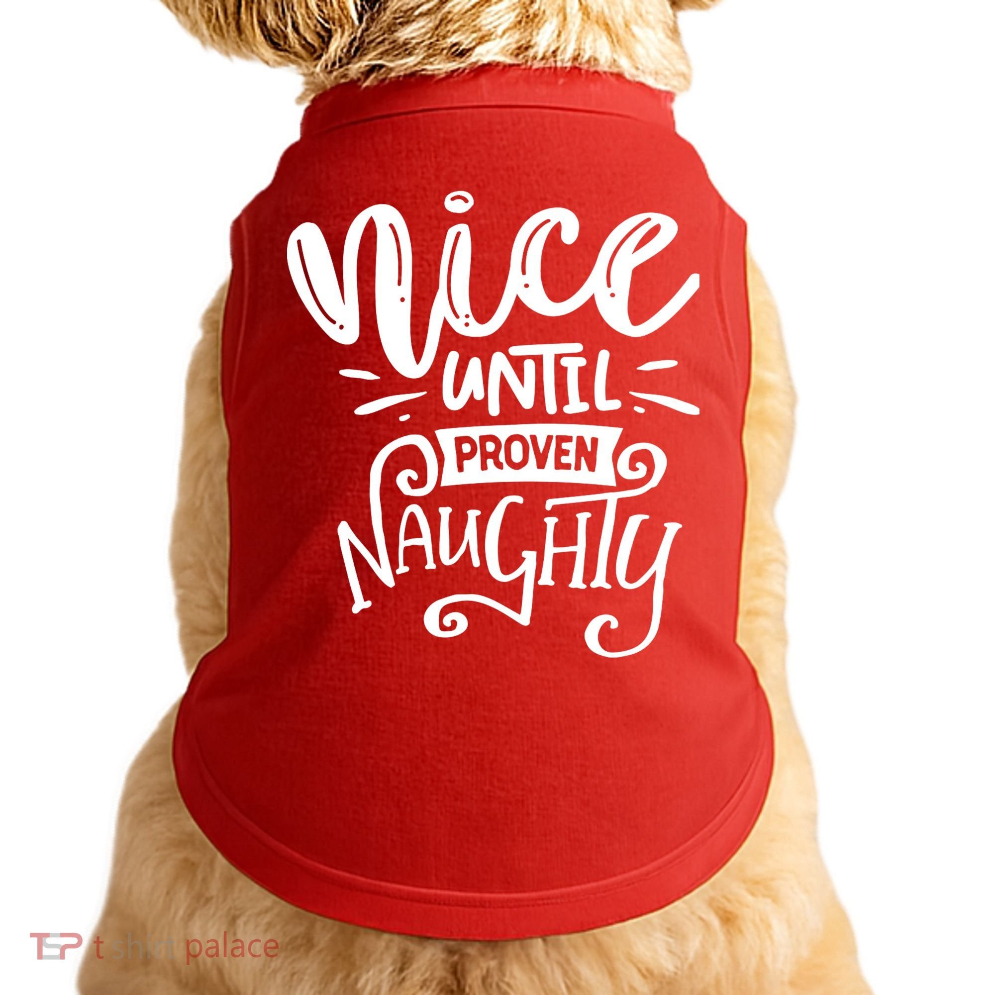 Nice Until Proven Naughty Doggie Tank