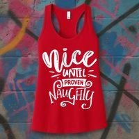 Nice Until Proven Naughty Women's Tank Top thumb 3