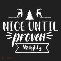Nice Until Proven Naughty Golf Towel thumb 3