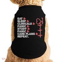 Nurse Eat Sleep Panic Clinicals Repeat Doggie Tank thumb 0