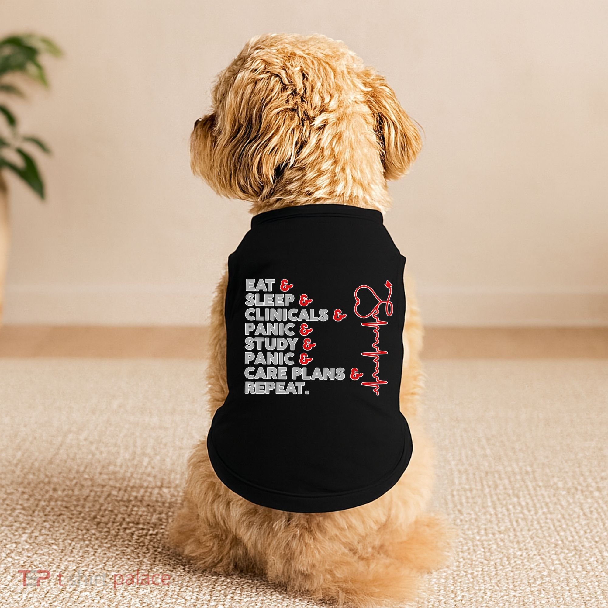 Nurse Eat Sleep Panic Clinicals Repeat Doggie Tank