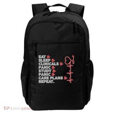 Nurse Eat Sleep Panic Clinicals Repeat Backpack