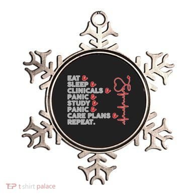 Nurse Eat Sleep Panic Clinicals Repeat Ornament