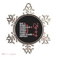 Nurse Eat Sleep Panic Clinicals Repeat Ornament thumb 0
