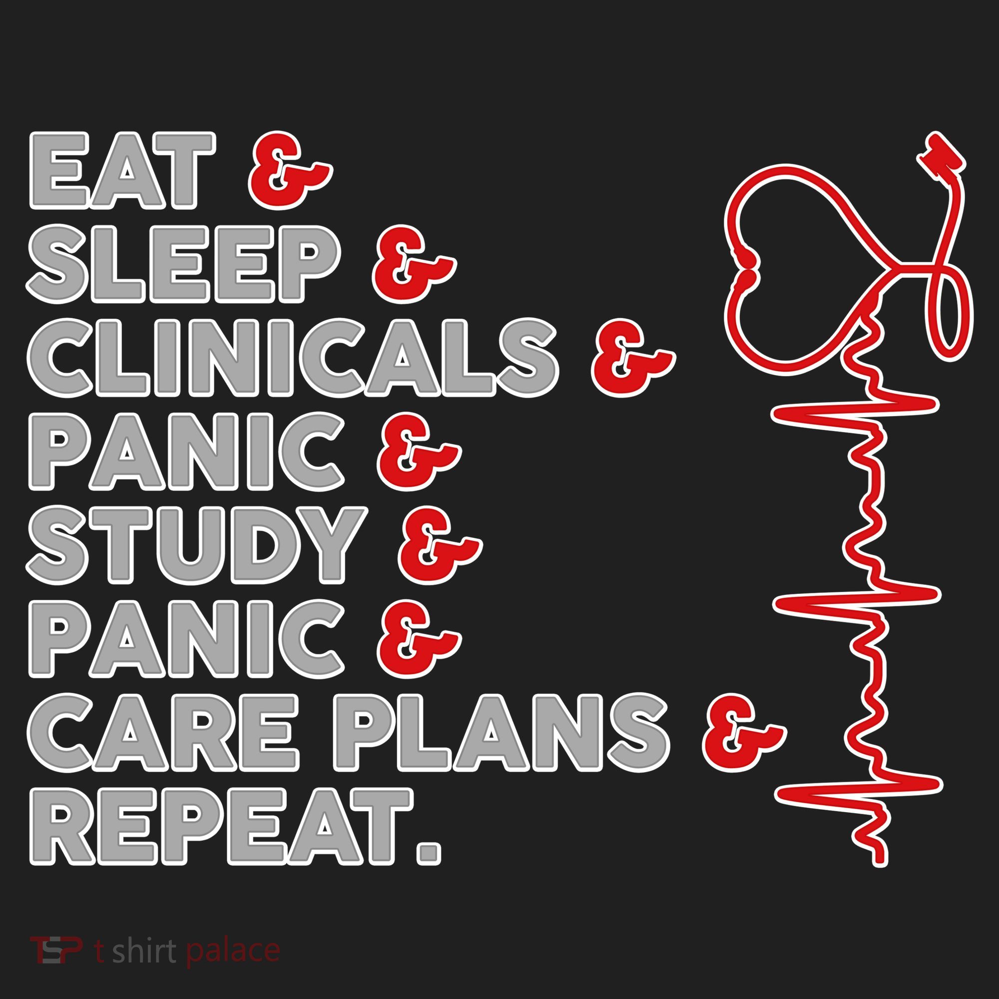 Nurse Eat Sleep Panic Clinicals Repeat Hat