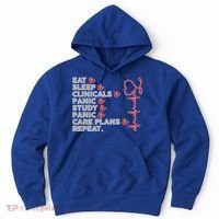 Nurse Eat Sleep Panic Clinicals Repeat Hoodie thumb 0