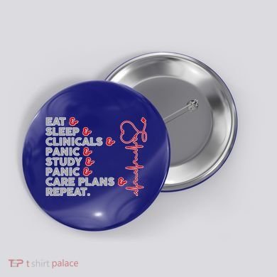 Nurse Eat Sleep Panic Clinicals Repeat Button