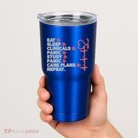 Nurse Eat Sleep Panic Clinicals Repeat Tumbler thumb 2