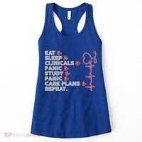 Nurse Eat Sleep Panic Clinicals Repeat Women's Tank Top thumb 0