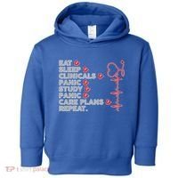 Nurse Eat Sleep Panic Clinicals Repeat Toddler Hoodie thumb 0