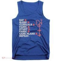 Nurse Eat Sleep Panic Clinicals Repeat Tank Top thumb 0