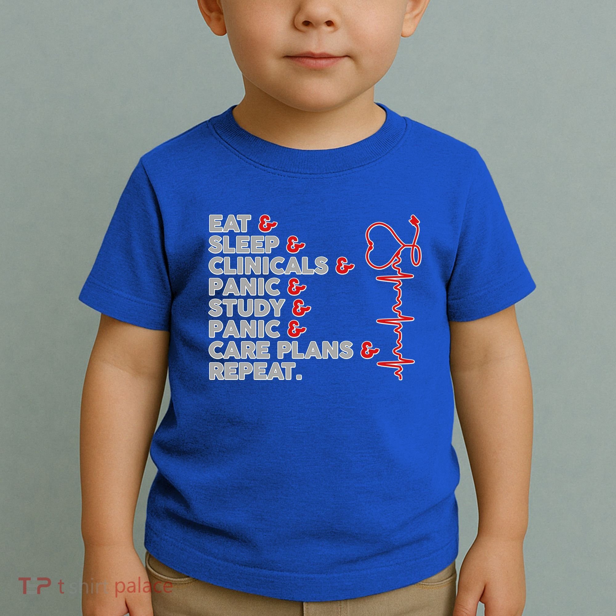 Nurse Eat Sleep Panic Clinicals Repeat Toddler T-Shirt