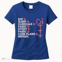 Nurse Eat Sleep Panic Clinicals Repeat Women's T-Shirt thumb 0