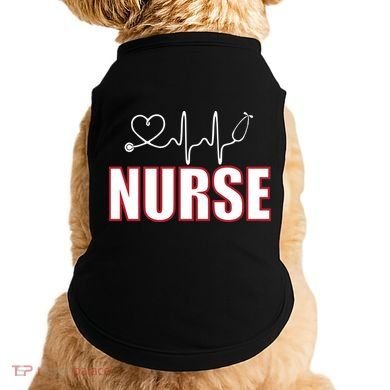 Nurse Heartbeat Logo Doggie Tank