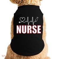 Nurse Heartbeat Logo Doggie Tank thumb 0
