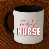 Nurse Heartbeat Logo Coffee Mug thumb 2