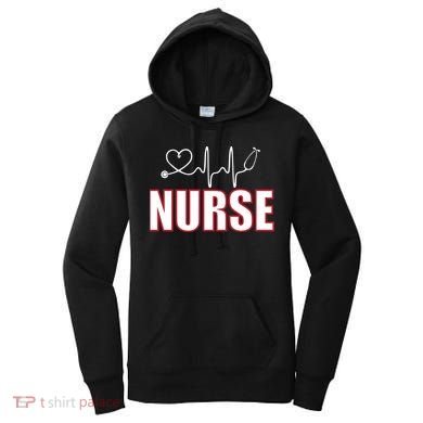 Nurse Heartbeat Logo Women's Hoodie