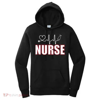 Nurse Heartbeat Logo Women's Hoodie