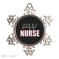 Nurse Heartbeat Logo Ornament thumb 0
