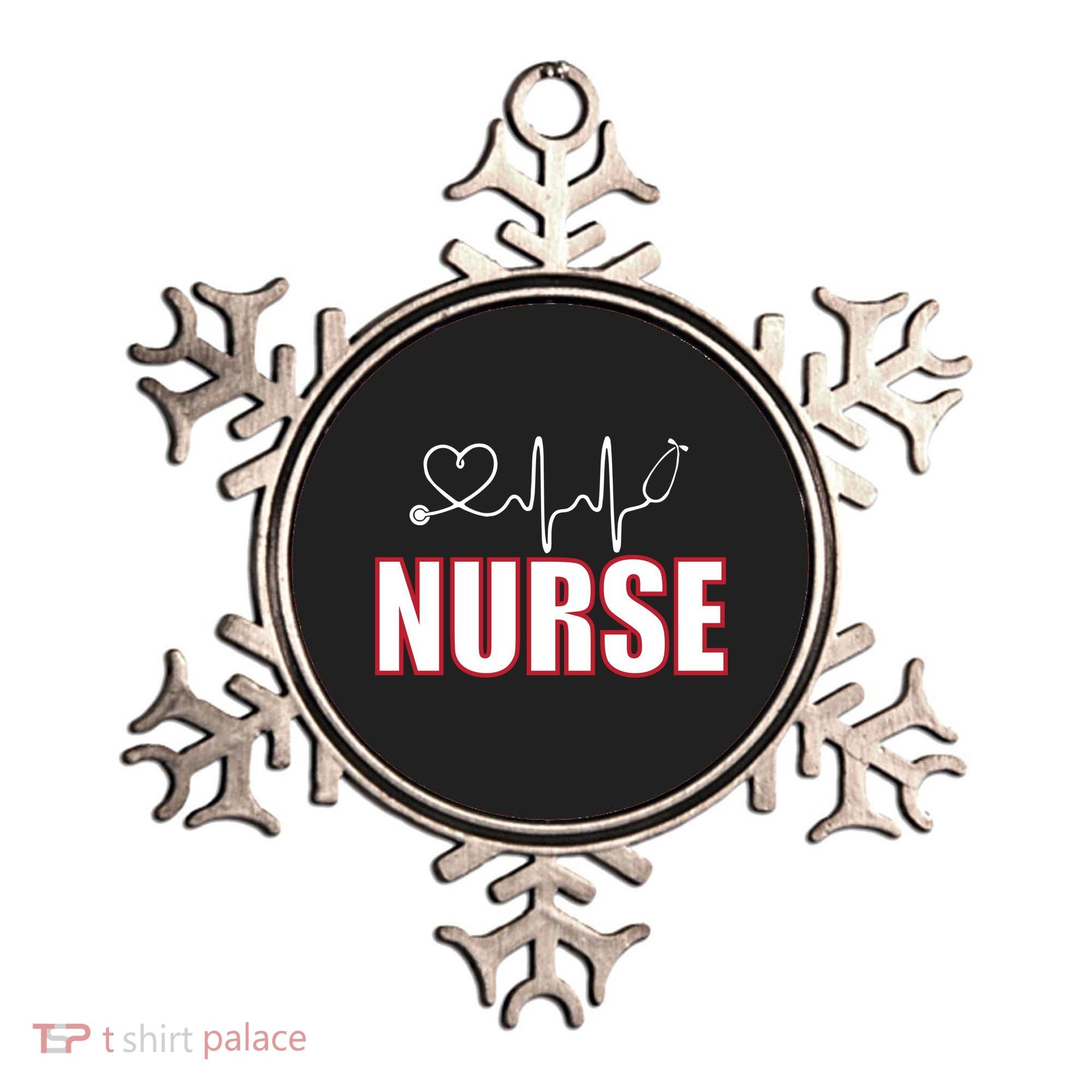 Nurse Heartbeat Logo Ornament