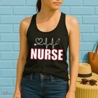 Nurse Heartbeat Logo Women's Tank Top thumb 2