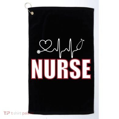 Nurse Heartbeat Logo Golf Towel