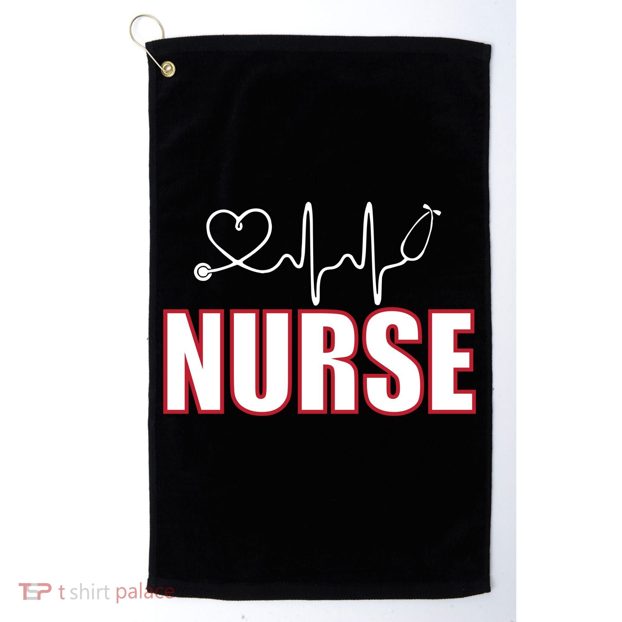 Nurse Heartbeat Logo Golf Towel