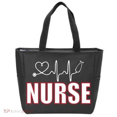Nurse Heartbeat Logo Tote Bag