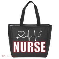 Nurse Heartbeat Logo Tote Bag thumb 0