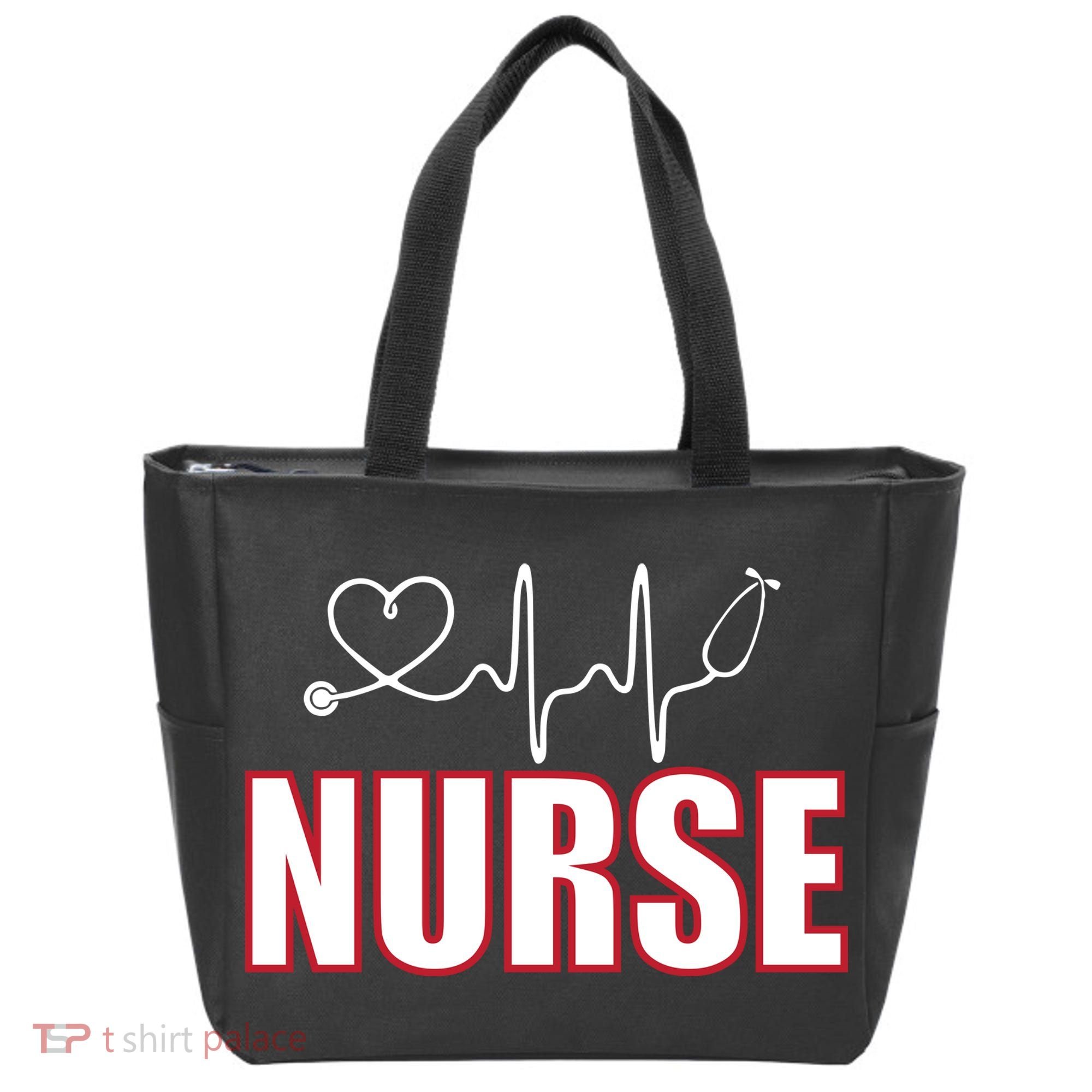 Nurse Heartbeat Logo Tote Bag