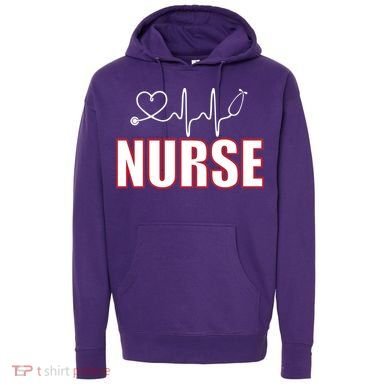 Nurse Heartbeat Logo Hoodie