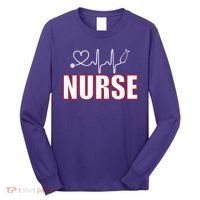 Nurse Heartbeat Logo Long Sleeve Shirt thumb 0