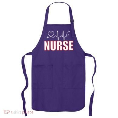 Nurse Heartbeat Logo Apron