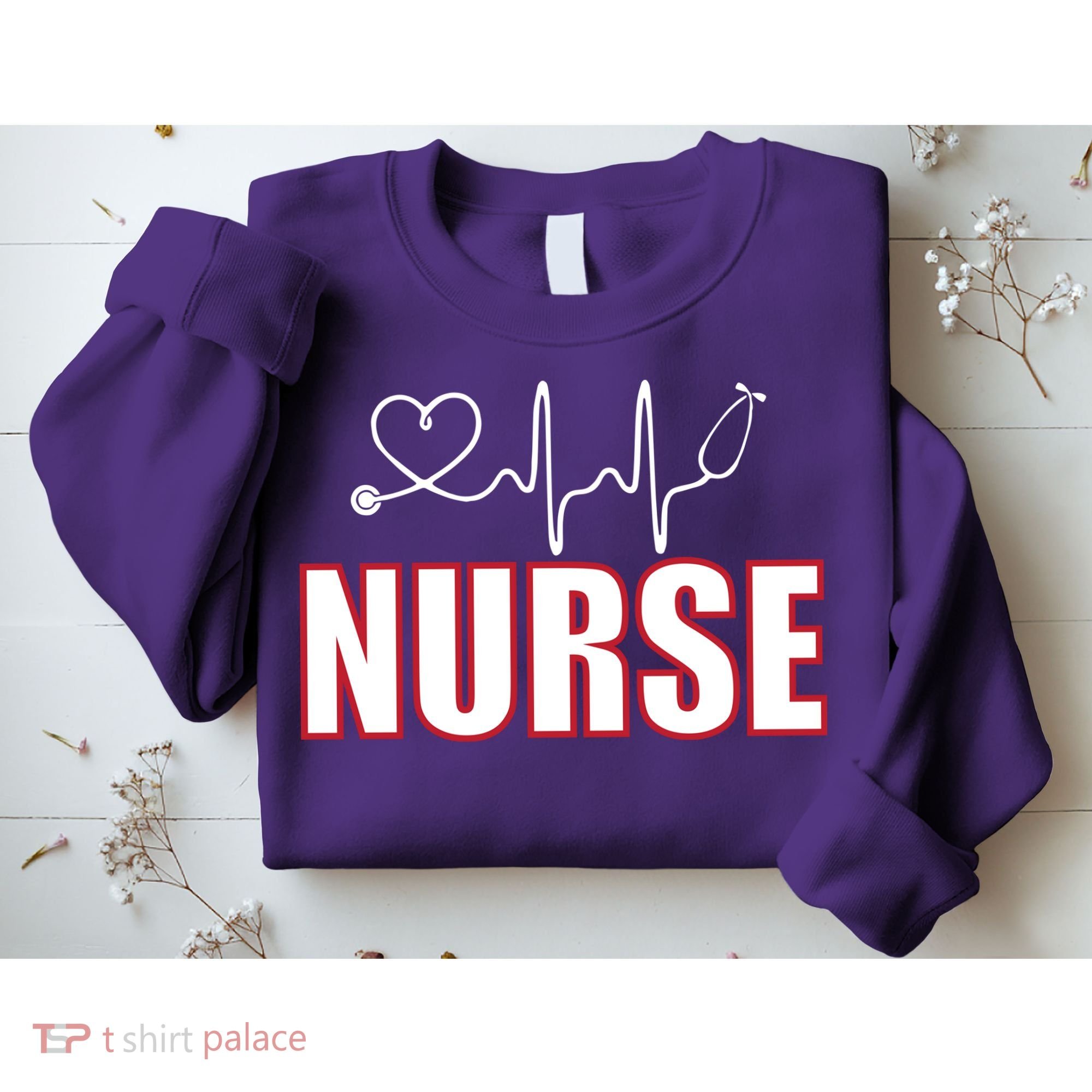 Nurse Heartbeat Logo Sweatshirt