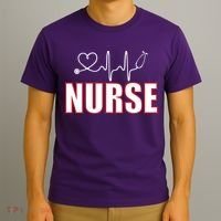Nurse Heartbeat Logo T-Shirt thumb 3